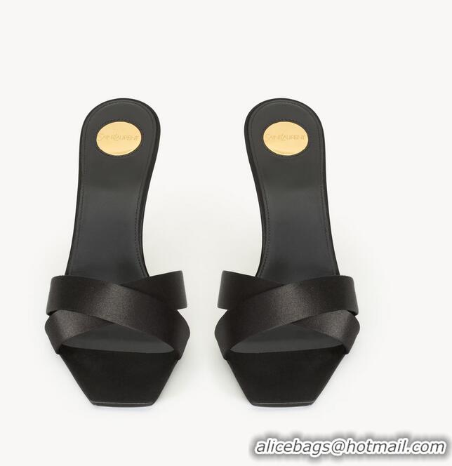 Reasonable Price Saint Laurent Opyum Mules Sandals Heel 8.5cm Y11000 Black