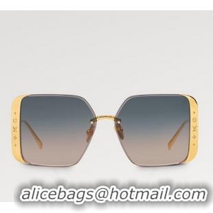 Buy Discount Louis Vuitton LV Moon Metal Square Sunglasses Z1994U