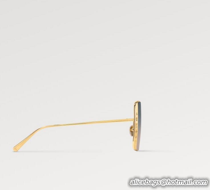 Buy Discount Louis Vuitton LV Moon Metal Square Sunglasses Z1994U