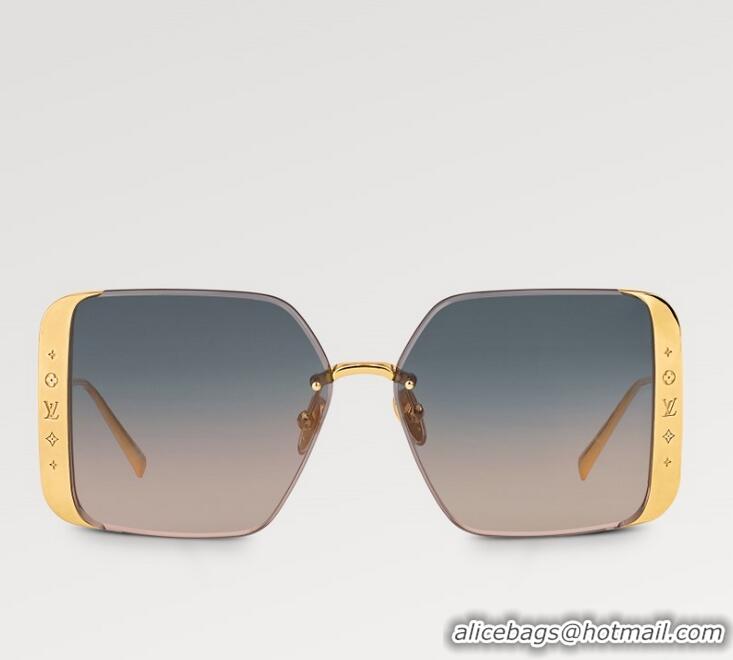 Buy Discount Louis Vuitton LV Moon Metal Square Sunglasses Z1994U