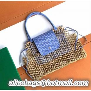 Trendy Design Goyard Aligre Net Bag Chevroches 020182 Blue