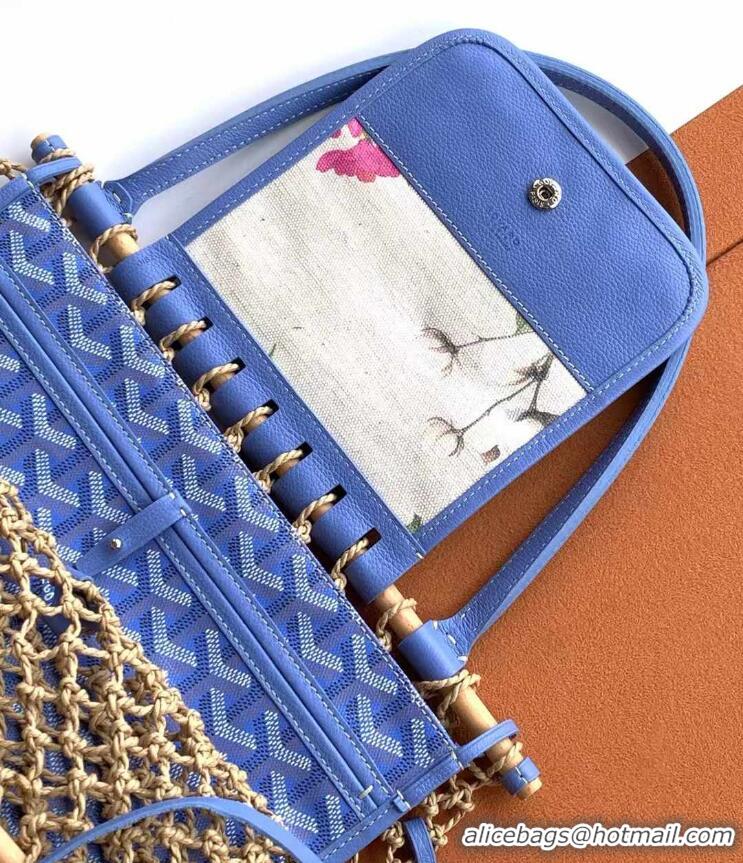 Trendy Design Goyard Aligre Net Bag Chevroches 020182 Blue