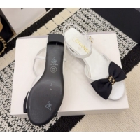 Best Price Chanel Grosgrain Heel Sandals 3.5cm with Bow G46813 White2 2026