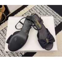 Perfect Chanel Grosgrain Heel Sandals 3.5cm with Bow G46813 Black2 2026