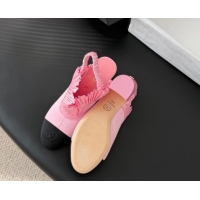 Popular Style Chanel Silk Satin & Grosgrain Slingbacks Pump 7.5cm G46828 Pink 2026