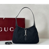 Pretty Style Gucci Jackie Slim medium shoulder bag in GG Canvas 863136 Black 2026