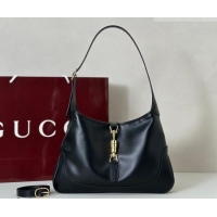 Best Price Gucci Jackie Slim medium shoulder bag in Shiny Leather 863136 Black 2026