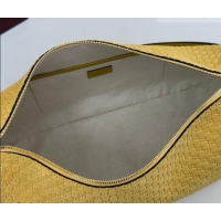Best Price Gucci Half Horsebit large shoulder bag in GG Suede 862530 Yellow 2026