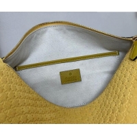 Promotional Gucci Half Horsebit medium shoulder bag in GG Suede 860787 Mustard Yellow 2026