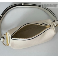 Super Quality Gucci Half Horsebit mini shoulder bag in Grainy Leather 860784 White 2026