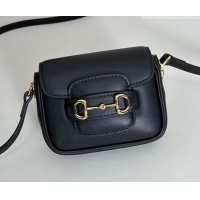 Affordable Price Gucci Horsebit 1955 Leather Micro Bag 851620 Black 2026
