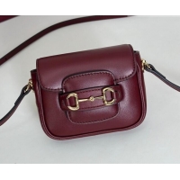 Buy Discount Gucci Horsebit 1955 Leather Micro Bag 851620 Ancora Red 2026