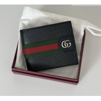 Good Looking Gucci Bi-fold Wallet in Leather 834271 Black 2026