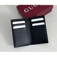 Reasonable Price Gucci Lira card case in Grainy Leather 867327 Black 2026