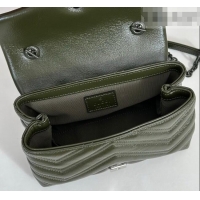 Top Quality Gucci GG Marmont Leather mini shoulder bag 856368 Dark Green 2026
