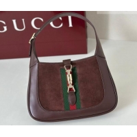 Best Price Gucci Jackie 1961 medium bag in Suede and Leather 820415 Brown 2026