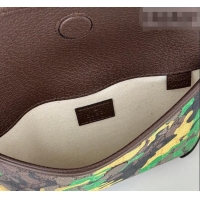 Buy Fashionable Gucci Men's Small belt bag in camouflage GG Fabric 752597 Green/Yellow 2026