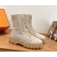 Top Design Hermes Fresh Platform Ankle Boots in Suede Leather H242072 Grey 2026