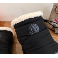 Best Price Hermes Nylon and Shearling Platform Ankle Boots HS122201 Black 2026