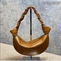 Grade Design Saint Laurent Amalia Mini Hobo Bag in Calfskin Leather 862558 Caramel Brown 2026