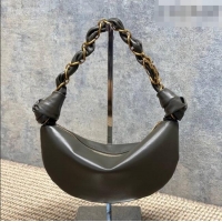 Best Price Saint Laurent Amalia Mini Hobo Bag in Calfskin Leather 862558 Musk Green 2026