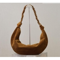 Super Quality Saint Laurent Amalia Hobo Bag in Suede 862210 Caramel Brown 2026