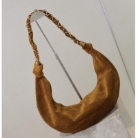 Super Quality Saint Laurent Amalia Hobo Bag in Suede 862210 Caramel Brown 2026