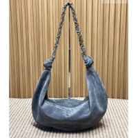 Pretty Style Saint Laurent Amalia Hobo Bag in Suede 862210 Grey 2026
