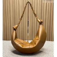 Buy Fashionable Saint Laurent Amalia Hobo Bag in Calfskin Leather 862210 Caramel Brown 2026