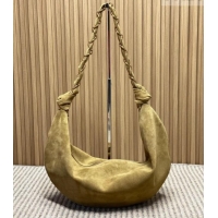 Trendy Design Saint Laurent Amalia Hobo Bag in Suede 862210 Golden Leaf Brown 2026