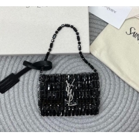 Top Design Saint Laurent Micro Evening Bag in Crystals 788380 Black 2026