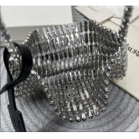 Top Quality Saint Laurent Evening Bag in Crystals 819638 Silver-Tone 2026