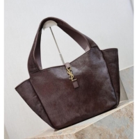 Affordable Price Saint Laurent Bea Tote Bag in Pony Hair 763435 Coffee 2026