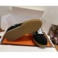 Design Hermes Jet Sneakers in Fabric and Suede Black/White 1222023 2026