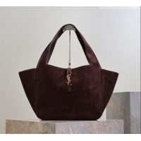Super Quality Saint Laurent Bea Tote Bag in Suede 763435 Coffee 2026