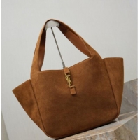 Reasonable Price Saint Laurent Bea Tote Bag in Suede 763435 Caramel 2026