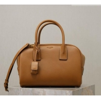 Famous Brand Saint Laurent SAC DE JOUR Boston Bag in Smooth Leather 851694 Brown 2026