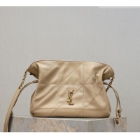 Top Grade Saint Laurent Jamie Shoulder Pouch Bag in Lambskin Leather 862712 Apricot 2026