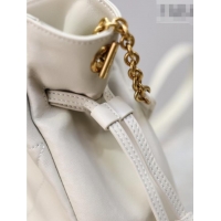 Best Quality Saint Laurent Jamie Shoulder Pouch Bag in Lambskin Leather 862712 White 2026