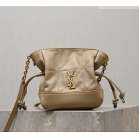 Luxury Cheap Saint Laurent Jamie Mini Shoulder Pouch Bag in Lambskin Leather 859174 Apricot 2026