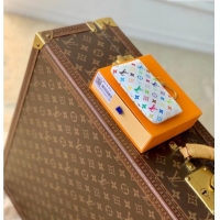 Famous Brand Louis Vuitton LV x TM Key Pouch in Multicolor/White Canvas M28388 2026