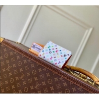 New Design Louis Vuitton LV x TM Lisa Wallet in Multicolor/White Canvas M27736 2026