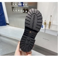 Generous Balenciaga Women's Venom Mid Boots 5cm with Strap Buckle in Calfskin Leather Black 1104104 2026