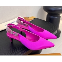 Fashion Louis Vuitton Legacy Slingbacks Pump 5.5cm in Satin and Strass 1AHLCZ Rosy 2026