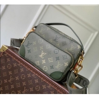 Top Grade Louis Vuitton Men's Nil cross-body Bag in Khaki Green Monogram Surplus Canvas M27095 2026