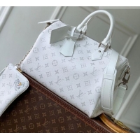 Promotional Louis Vuitton Speedy P9 Bandoulière 30 Bag in Motiph Leather M27144 White 2026