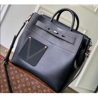 Top Quality Louis Vuitton Men's Steamer 30 bag in LV Touch Leather M27061 Black 2026