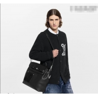 Top Quality Louis Vuitton Men's Steamer 30 bag in LV Touch Leather M27061 Black 2026