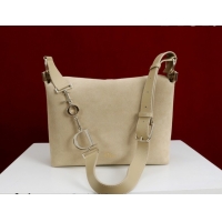 Best Price Dior Suede Small Shoulder Bag Beige/Gold S1411 0124002 2026