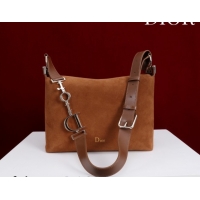 Sumptuous Dior Suede Small Shoulder Bag Caramel/Gold S1411 0124005 2026